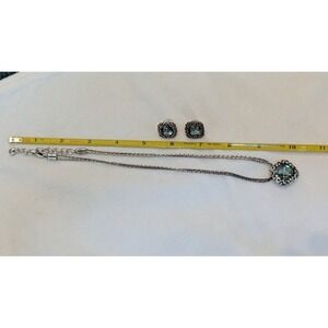 Brighton Necklace and Earrings set, Light Blue Stone